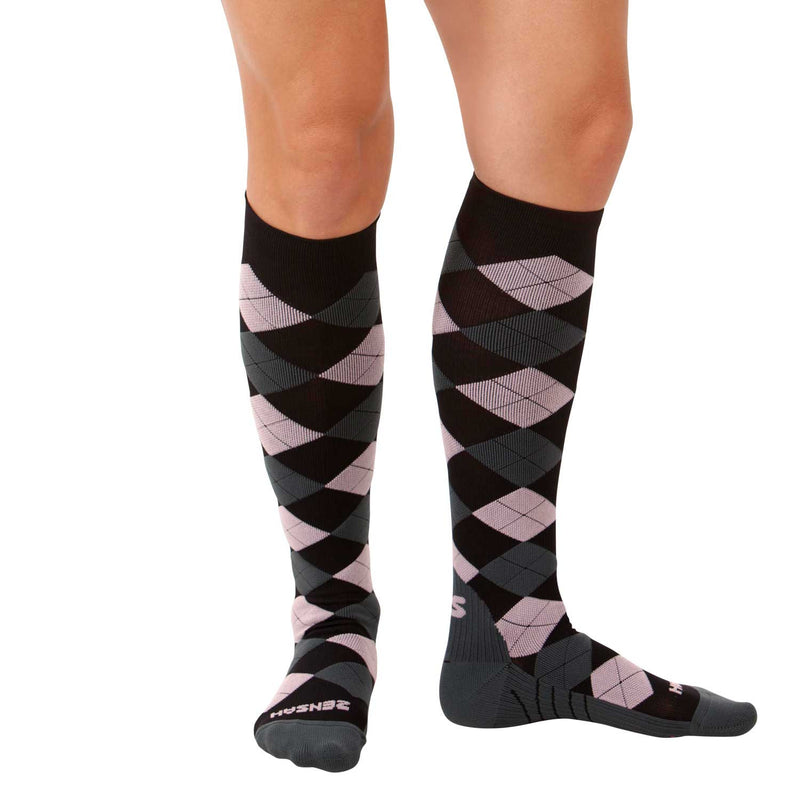 Argyle Compression Socks